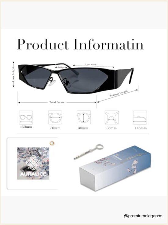 Retro Cat Eye Sunglasses for Men and Women Y2K Narrow Sunnies main image 7